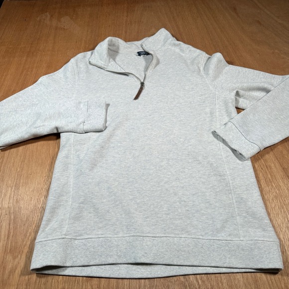 Charles River Apparel Other - Charles River Pullover Men M Gray Quarter Zip Heathered Cotton Blend Sweatshirt